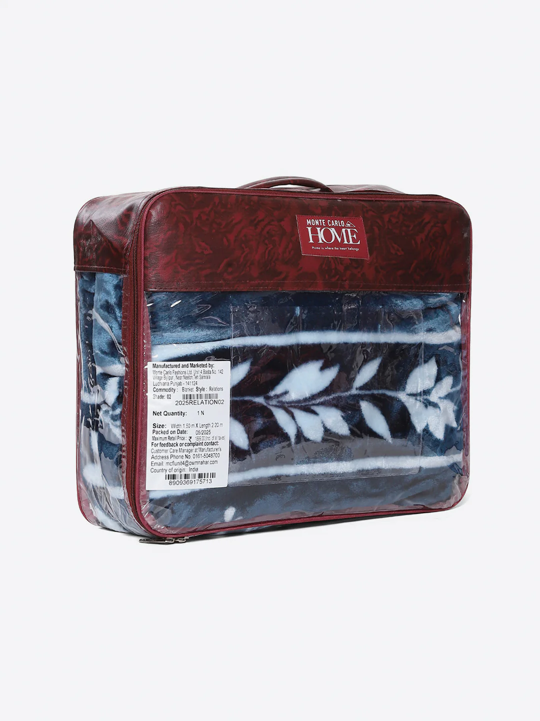 Printed Double Bed 1 Ply, 540 GSM Blanket for Winter - (Relation PVC) - Image 8