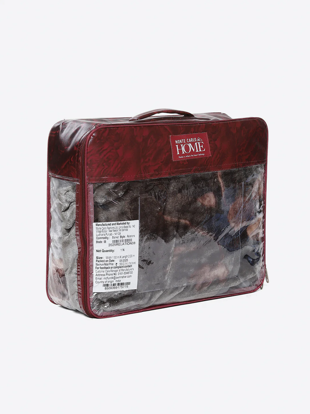 Printed Double Bed 1 Ply, 540 GSM Blanket for Winter - (Relation PVC) - Image 8