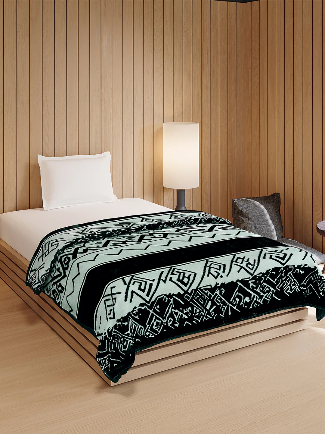 Printed Double Bed 1 Ply, 540 GSM Blanket for Winter - (Relation PVC) - Image 4