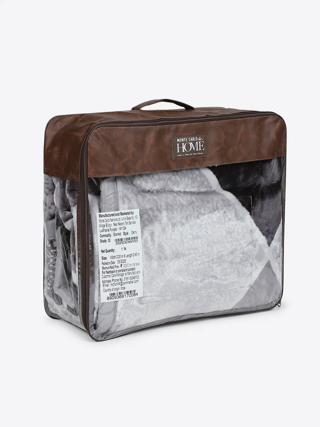 Printed Double Bed 1 Ply, 606 GSM Blanket for Mild Winter - (Denny PVC) - Image 8