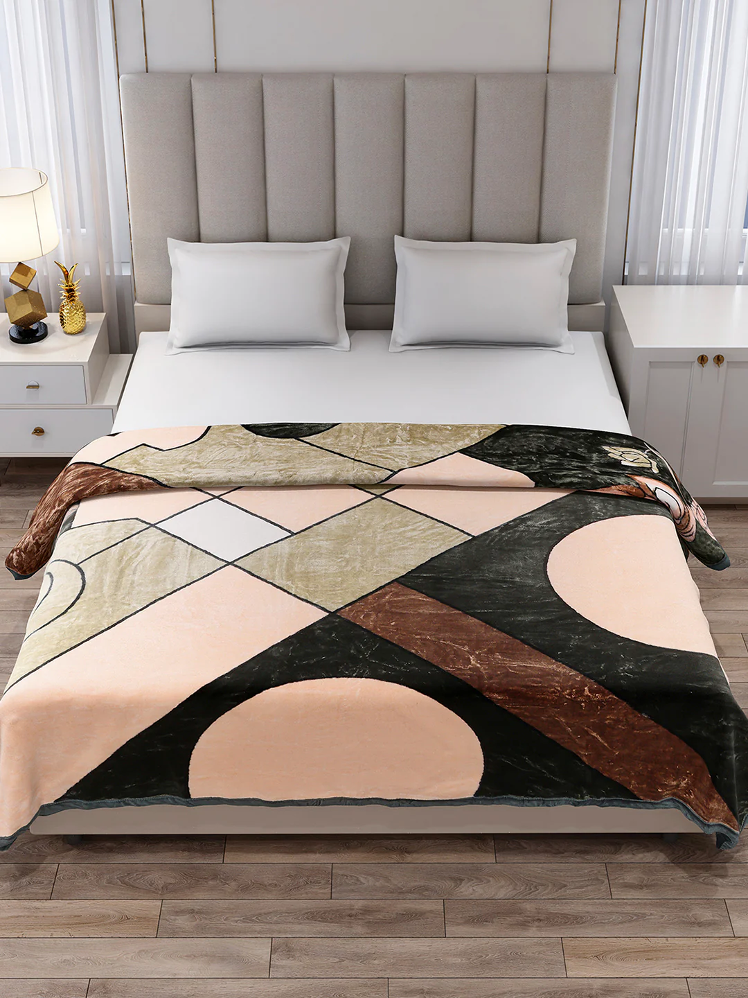 Printed Double Bed 1 Ply Blanket for Mild Winter - (Regal) - Image 3