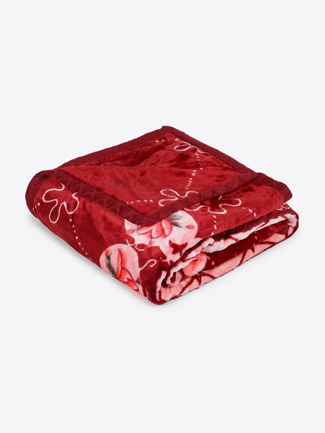 Printed Double Bed 1 Ply, 530 GSM Super Soft Blanket for Mild Winter - (Roman Plus) - Image 5