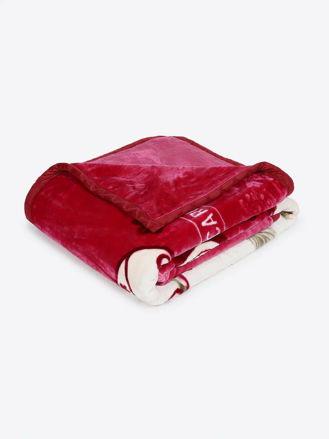 Printed Double Bed 1 Ply, 530 GSM Super Soft Blanket for Mild Winter - (Roman Plus) - Image 5