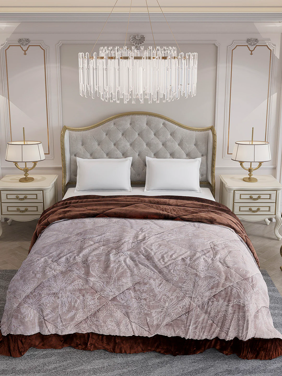 Printed Double Bed 1026 GSM Comforter for Winter - (Alia) - Image 3