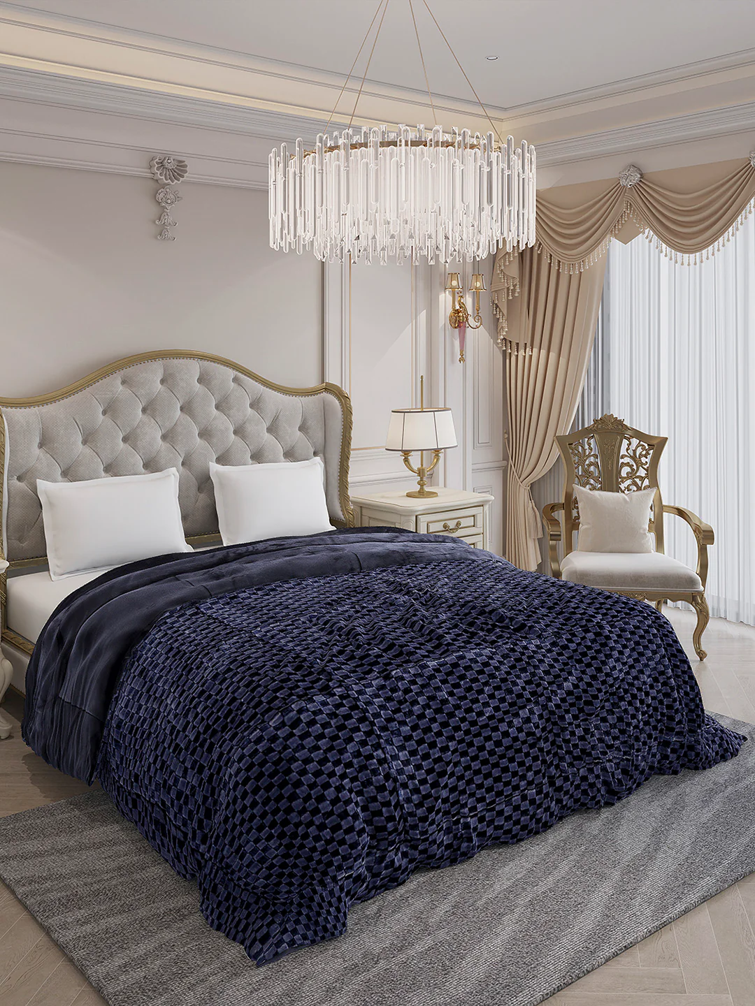 Printed Double Bed 1061 GSM Comforter for Winter - (Peterburg) - Image 4