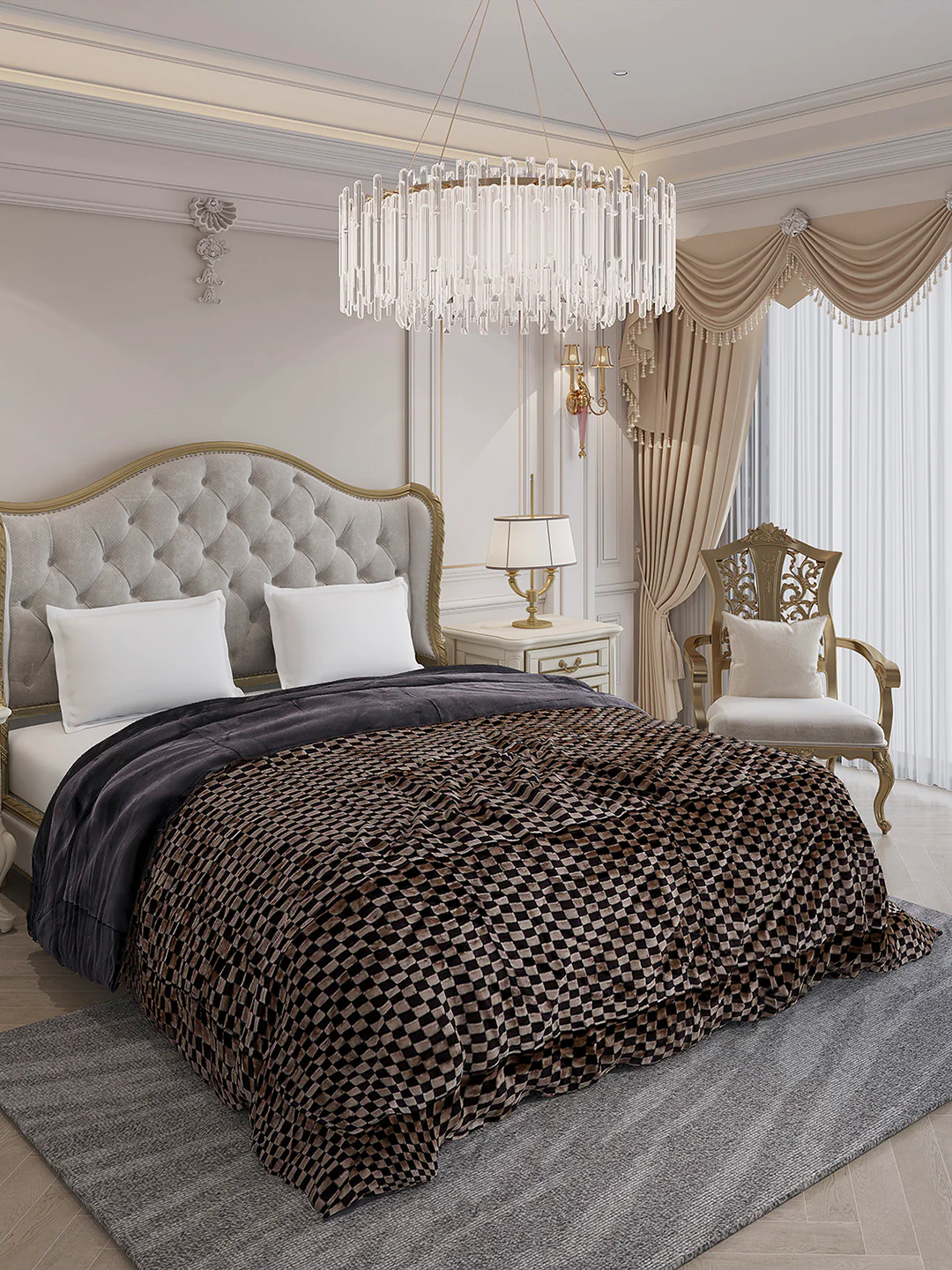 Printed Double Bed 1061 GSM Comforter for Winter - (Peterburg) - Image 4