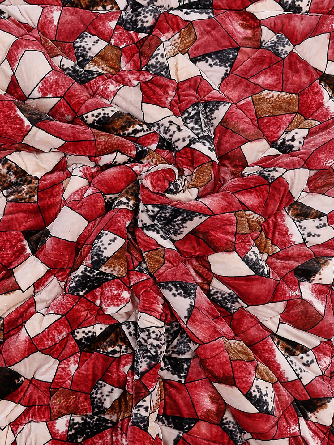 Printed Double Bed 1061 GSM Comforter for Winter - (Wisdom Gold) - Image 6
