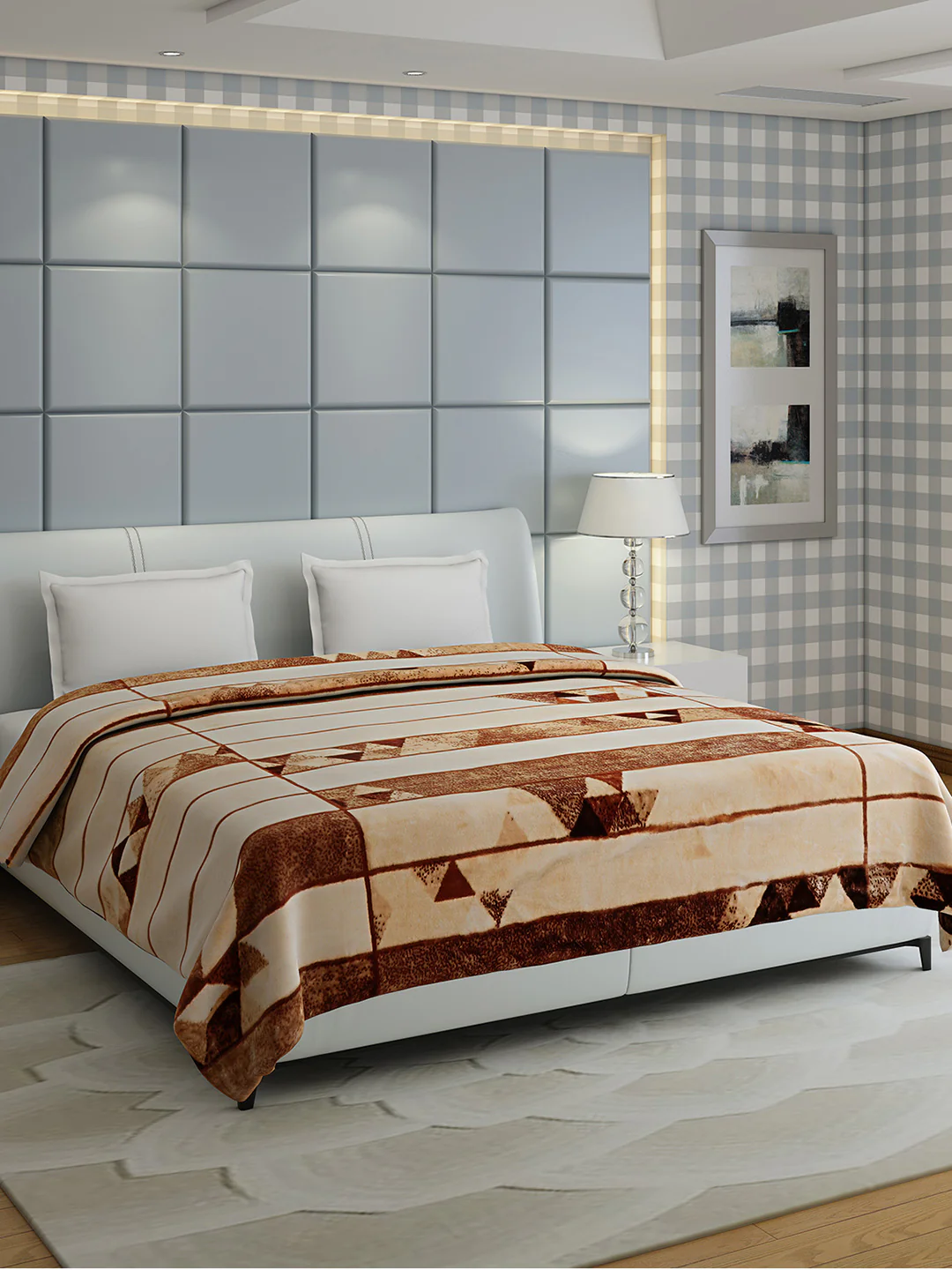 Printed Double Bed 1155 GSM Blanket Edenberg 2 Ply (Weight 6.1 kg) - Image 2