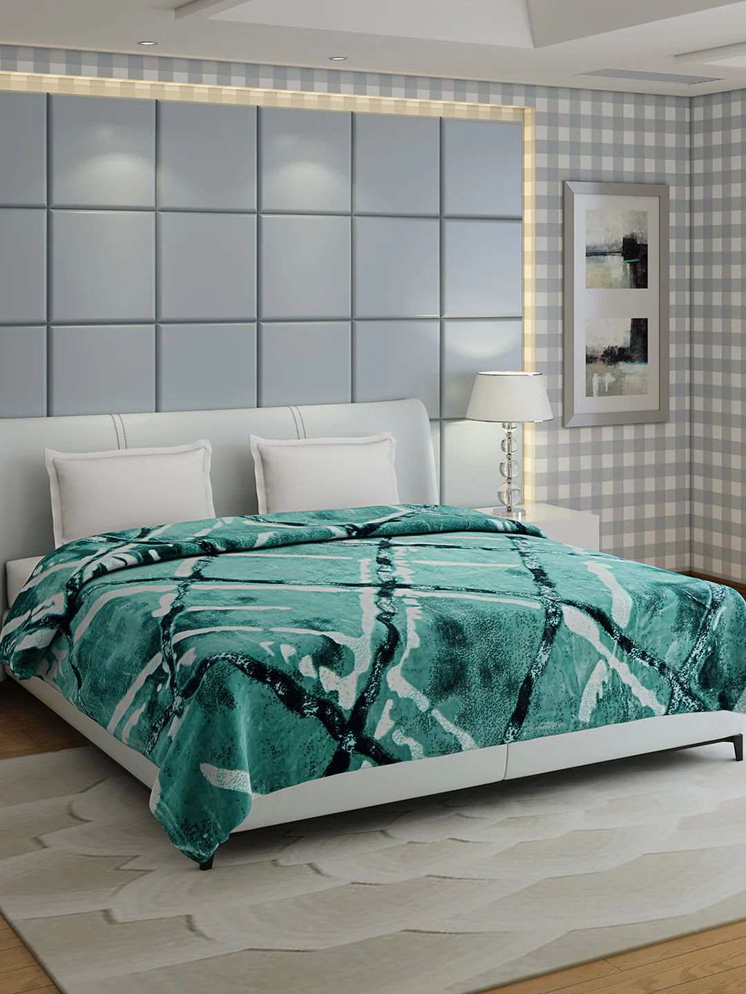 Printed Double Bed 1155 GSM Blanket Edenberg 2 Ply (Weight 6.1 kg) - Image 2
