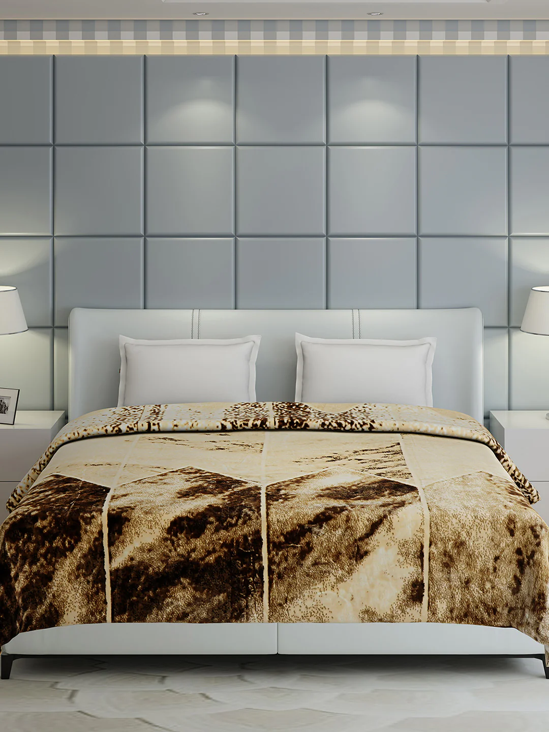 Printed Double Bed 1155 GSM Blanket Edenberg 2 Ply (Weight 6.1 kg) - Image 4