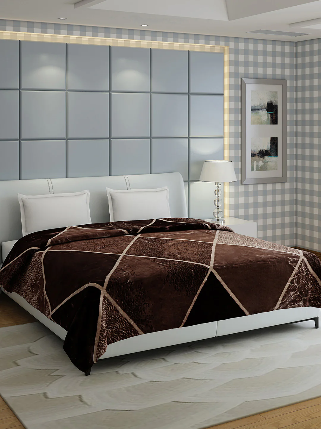 Printed Double Bed 1155 GSM Blanket Edenberg 2 Ply (Weight 6.1 kg) - Image 2