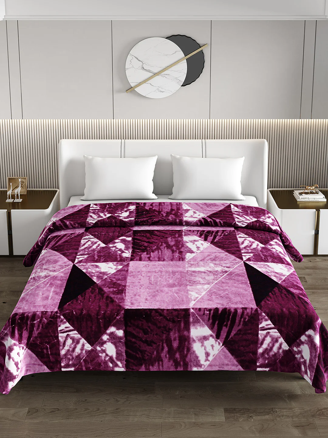 Printed Double Bed 1174 GSM Blanket Firdous 2 Ply (Weight 6.2 kg) - Image 3