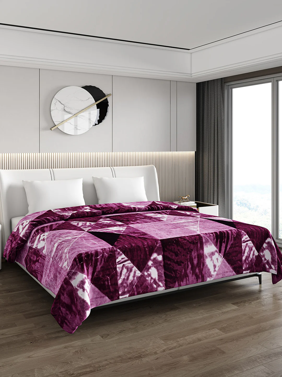 Printed Double Bed 1174 GSM Blanket Firdous 2 Ply (Weight 6.2 kg) - Image 4
