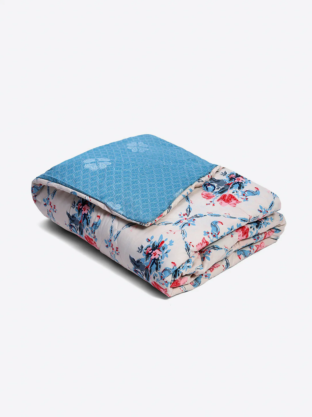 Printed Double Bed 130 GSM 4 Pc Bedding Set (1 Bedsheet, 1 AC Comforter & 2 Pillow Cover) - Image 6