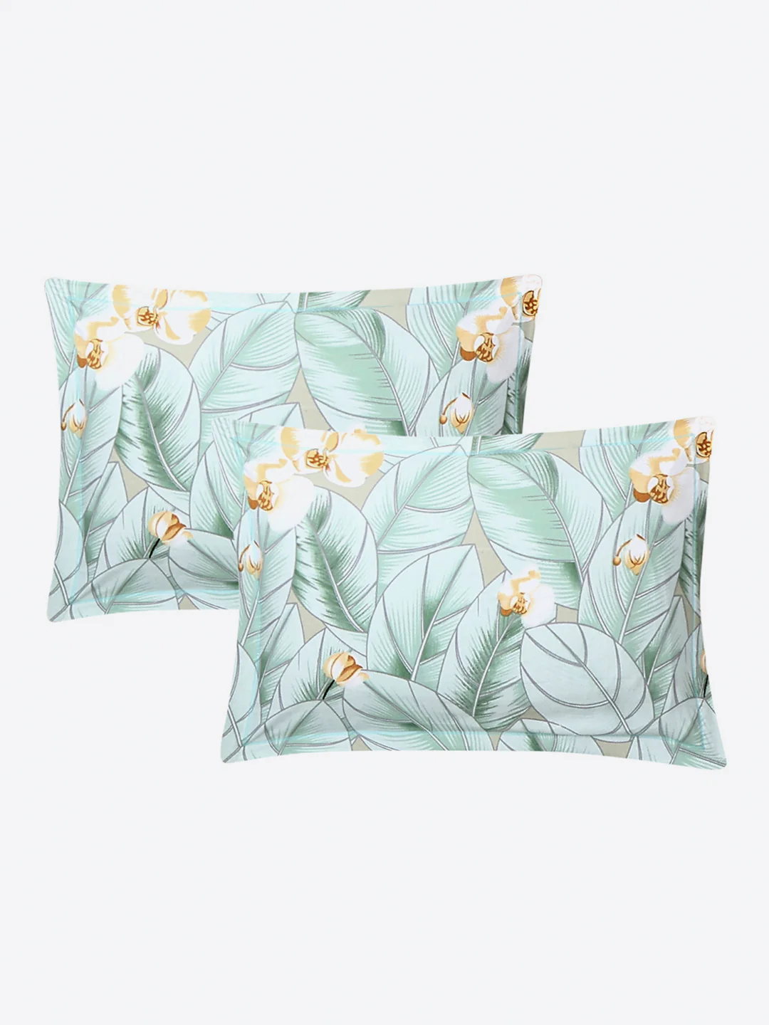 Printed Double Bed 130 GSM 4 Pc Bedding Set (1 Bedsheet, 1 AC Comforter & 2 Pillow Cover) - Image 11