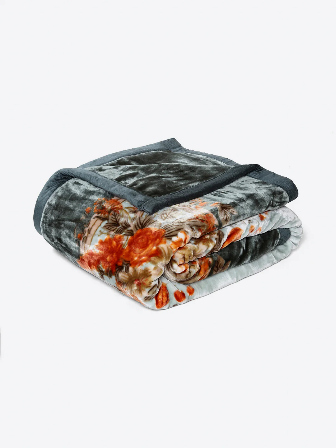 Printed Double Bed 2 Ply, 1042 GSM Blanket for Winter - (Emilia) - Image 7