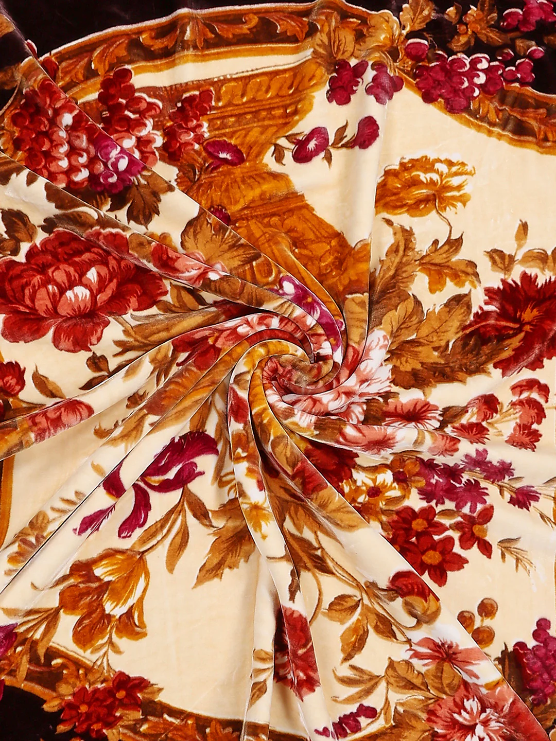 Printed Double Bed 2 Ply, 1042 GSM Blanket for Winter - (Emilia) - Image 6