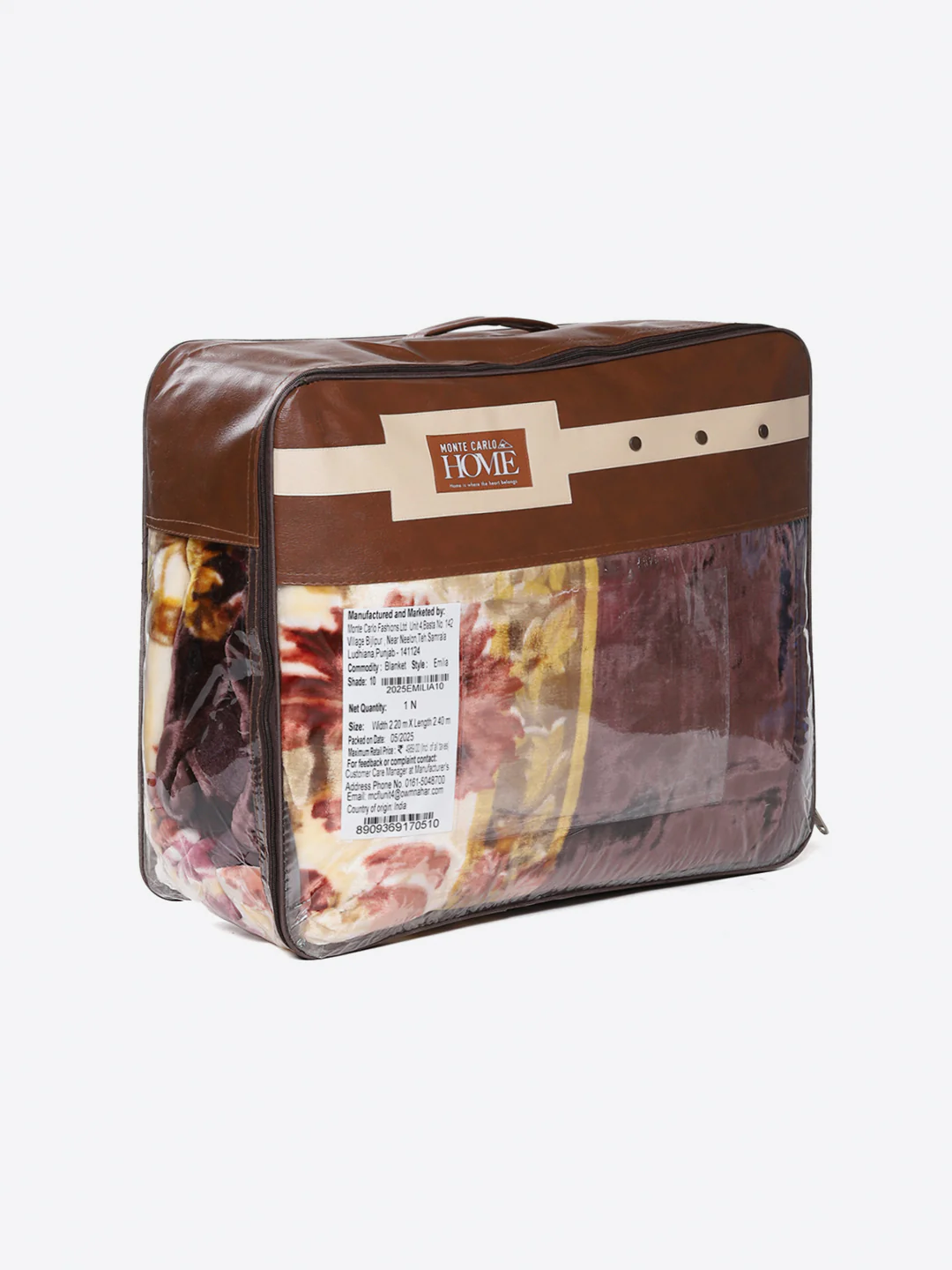 Printed Double Bed 2 Ply, 1042 GSM Blanket for Winter - (Emilia) - Image 8