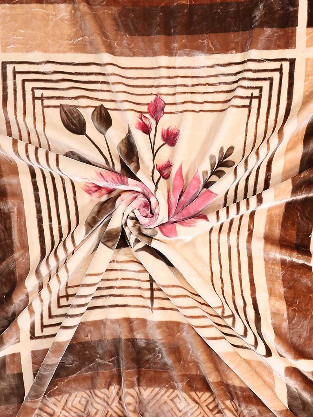 Printed Double Bed 2 Ply, 1136 GSM Embossed Blanket for Heavy Winter - (Commander) - Image 7