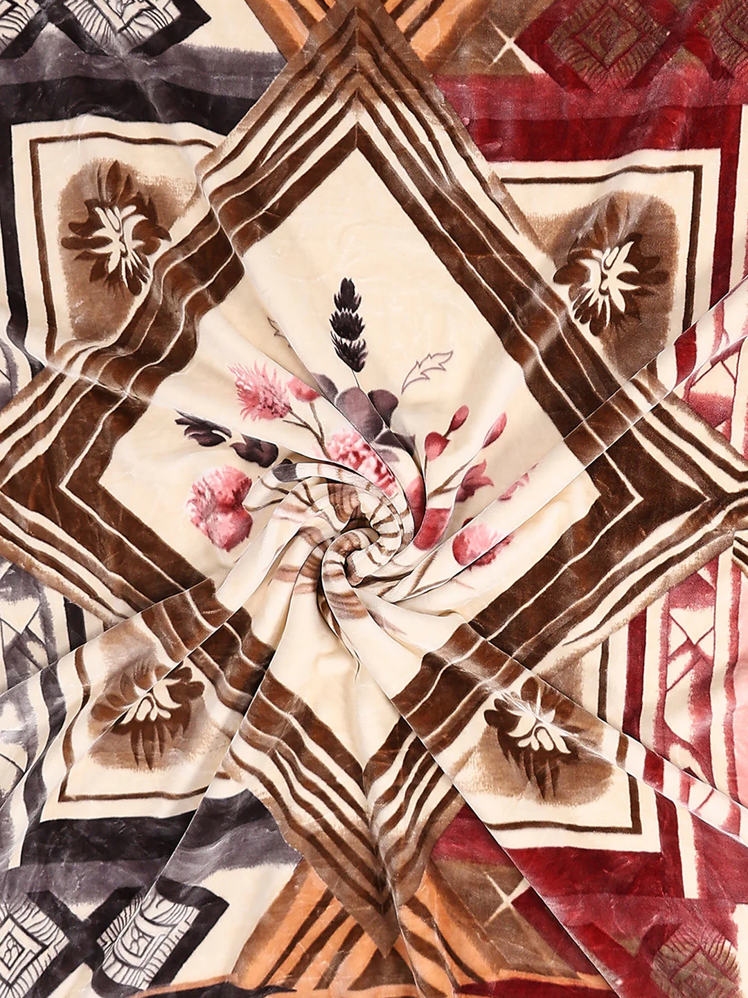 Printed Double Bed 2 Ply, 1136 GSM Embossed Blanket for Heavy Winter - (Commander) - Image 7