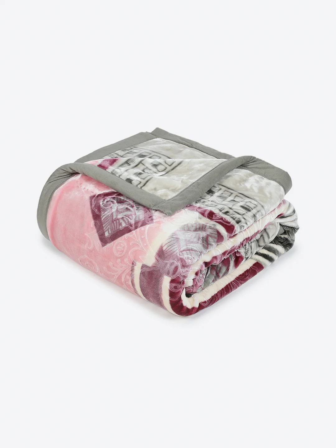 Printed Double Bed 2 Ply, 1136 GSM Embossed Blanket for Heavy Winter - (Commander) - Image 5