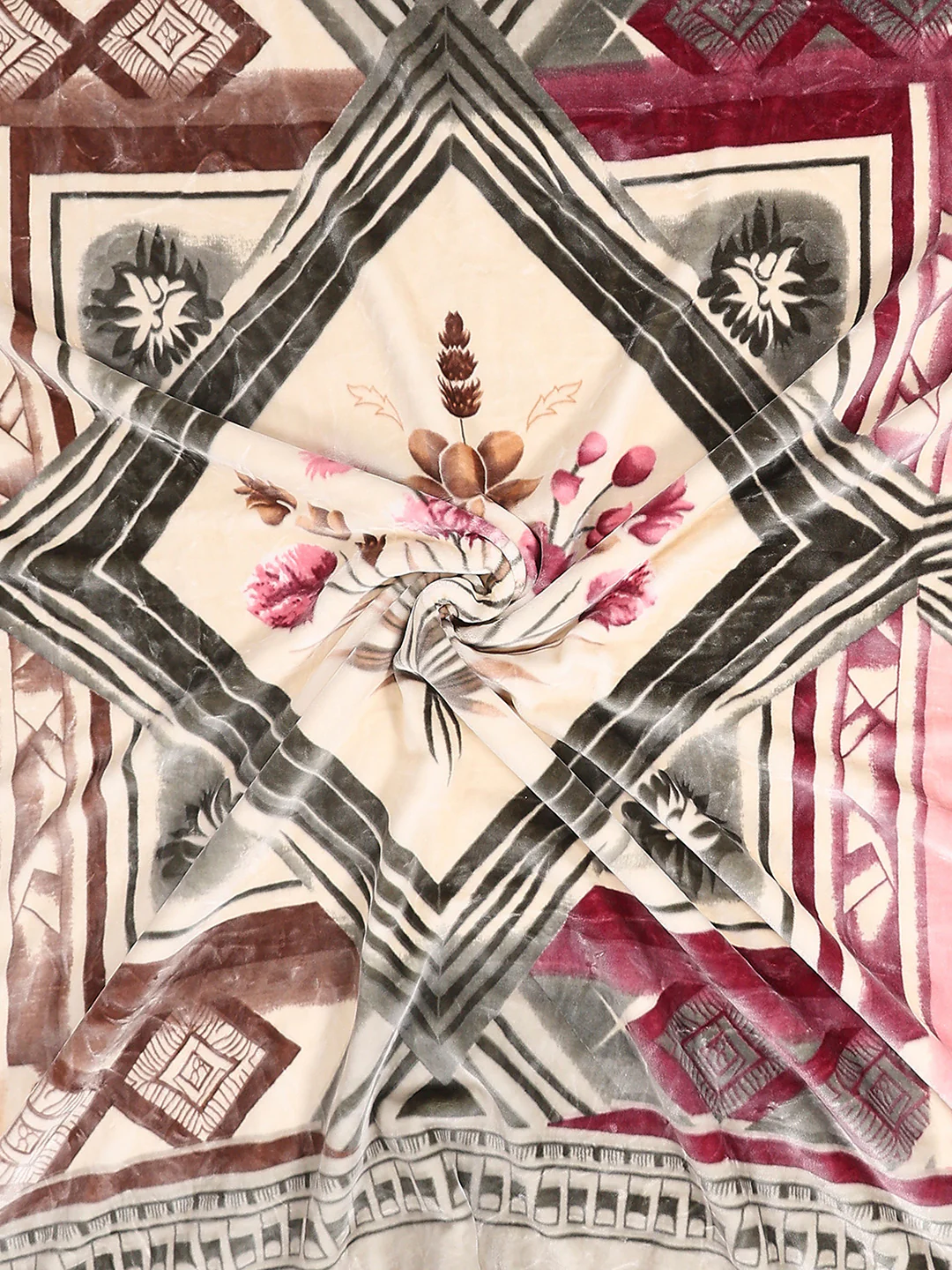 Printed Double Bed 2 Ply, 1136 GSM Embossed Blanket for Heavy Winter - (Commander) - Image 7