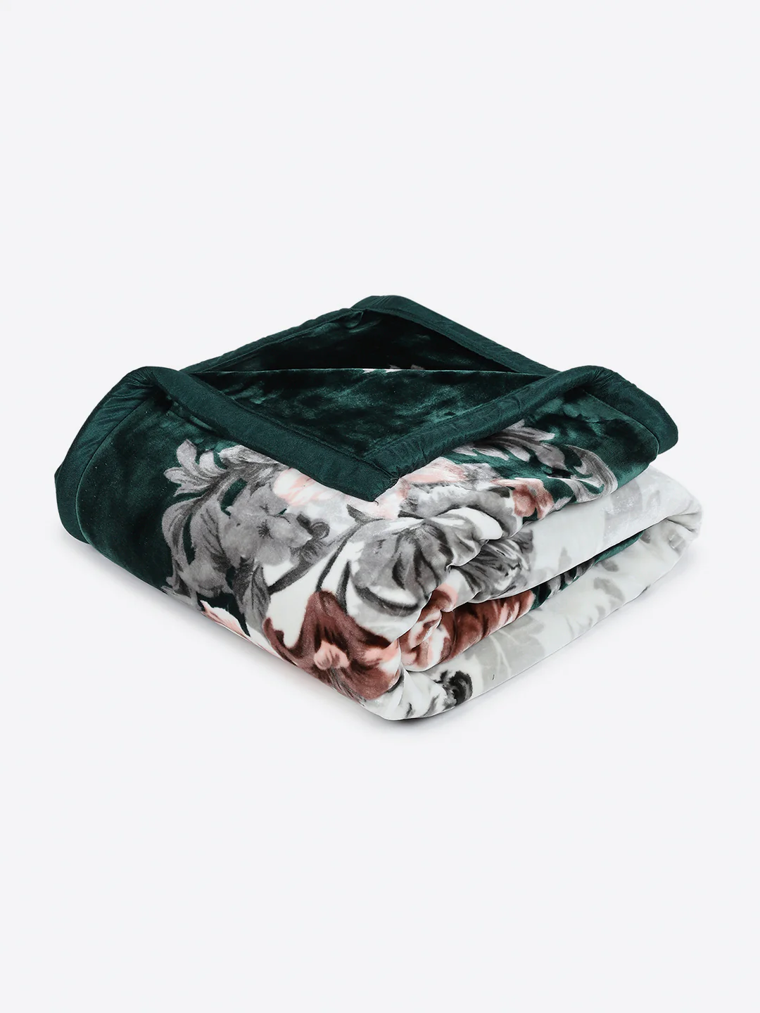 Printed Double Bed 2 Ply, 1042 GSM Cloudy Blanket for Heavy Winter - (Emilia) - Image 5