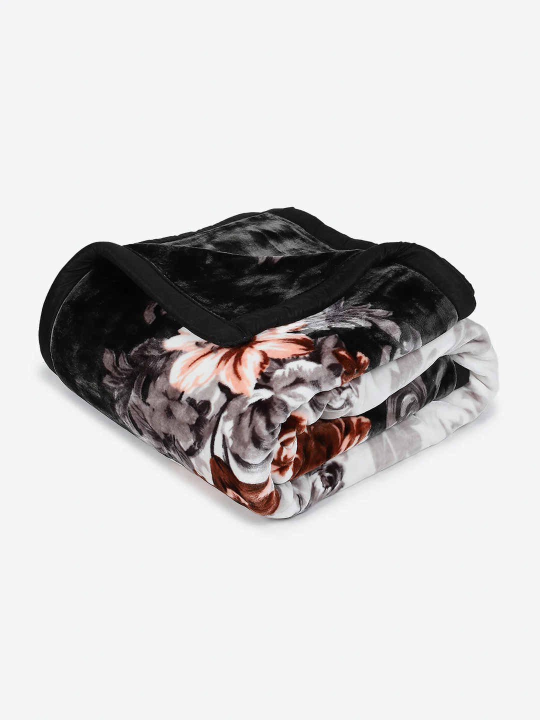 Printed Double Bed 2 Ply, 1042 GSM Cloudy Blanket for Heavy Winter - (Emilia) - Image 5