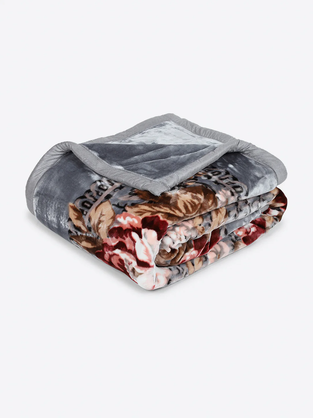 Printed Double Bed 2 Ply, 1042 GSM Cloudy Blanket for Heavy Winter - (Emilia) - Image 5