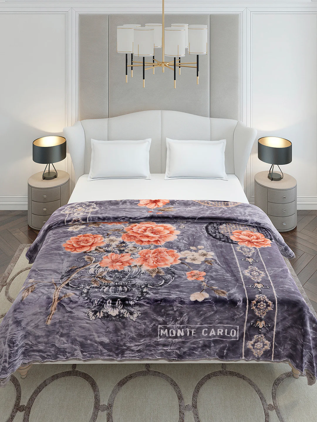 Printed Double Bed 2 Ply, 852 GSM Blanket for Heavy Winter - (Marshal) - Image 3