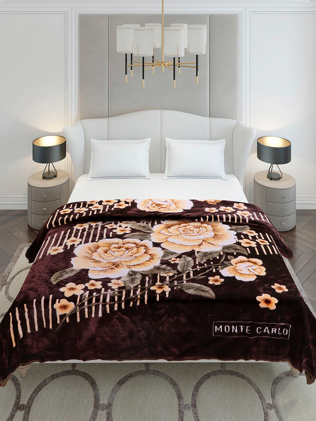 Printed Double Bed 2 Ply, 852 GSM Blanket for Heavy Winter - (Marshal) - Image 3