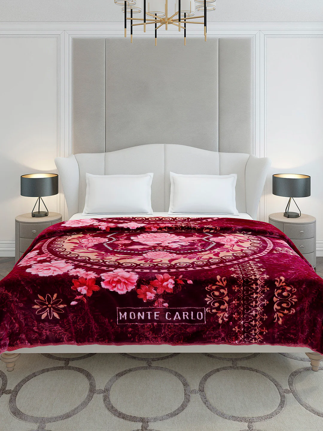 Printed Double Bed 2 Ply, 852 GSM Blanket for Heavy Winter - (Marshal) - Image 2