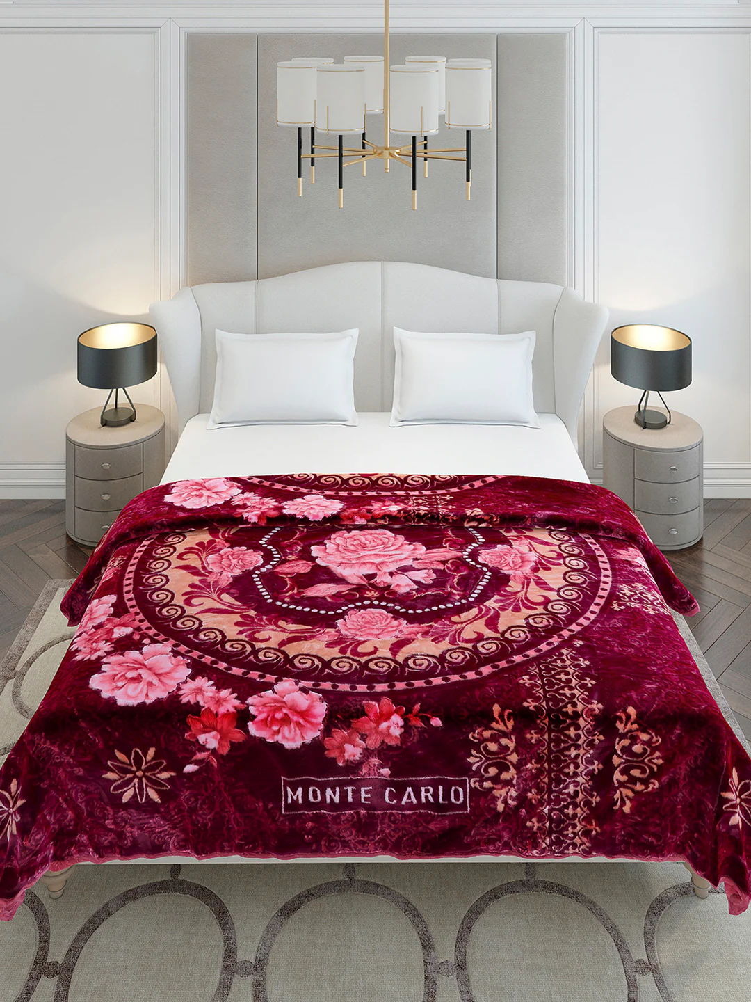 Printed Double Bed 2 Ply, 852 GSM Blanket for Heavy Winter - (Marshal) - Image 3