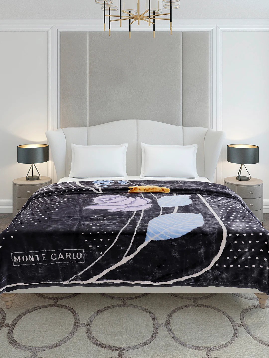 Printed Double Bed 2 Ply, 852 GSM Blanket for Heavy Winter - (Marshal) - Image 2