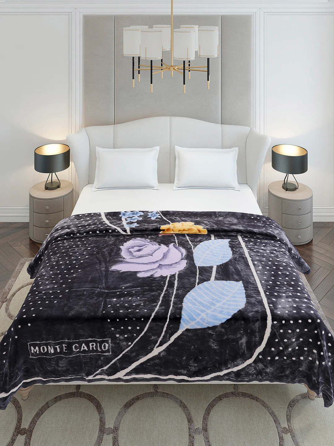 Printed Double Bed 2 Ply, 852 GSM Blanket for Heavy Winter - (Marshal) - Image 3