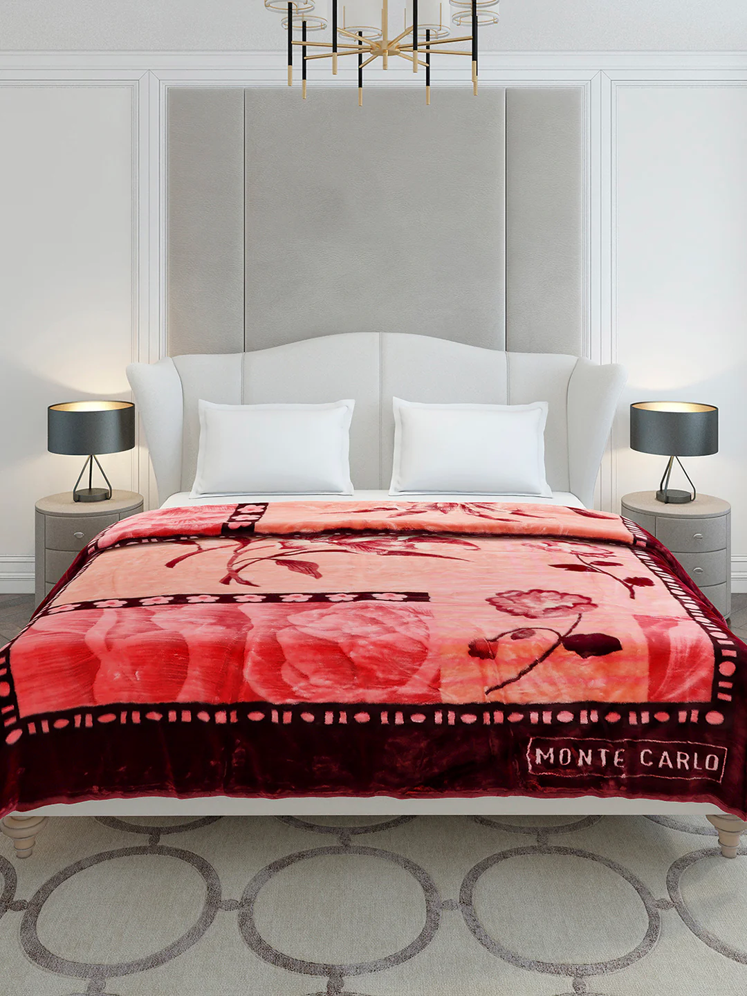 Printed Double Bed 2 Ply, 852 GSM Blanket for Heavy Winter - (Marshal) - Image 2