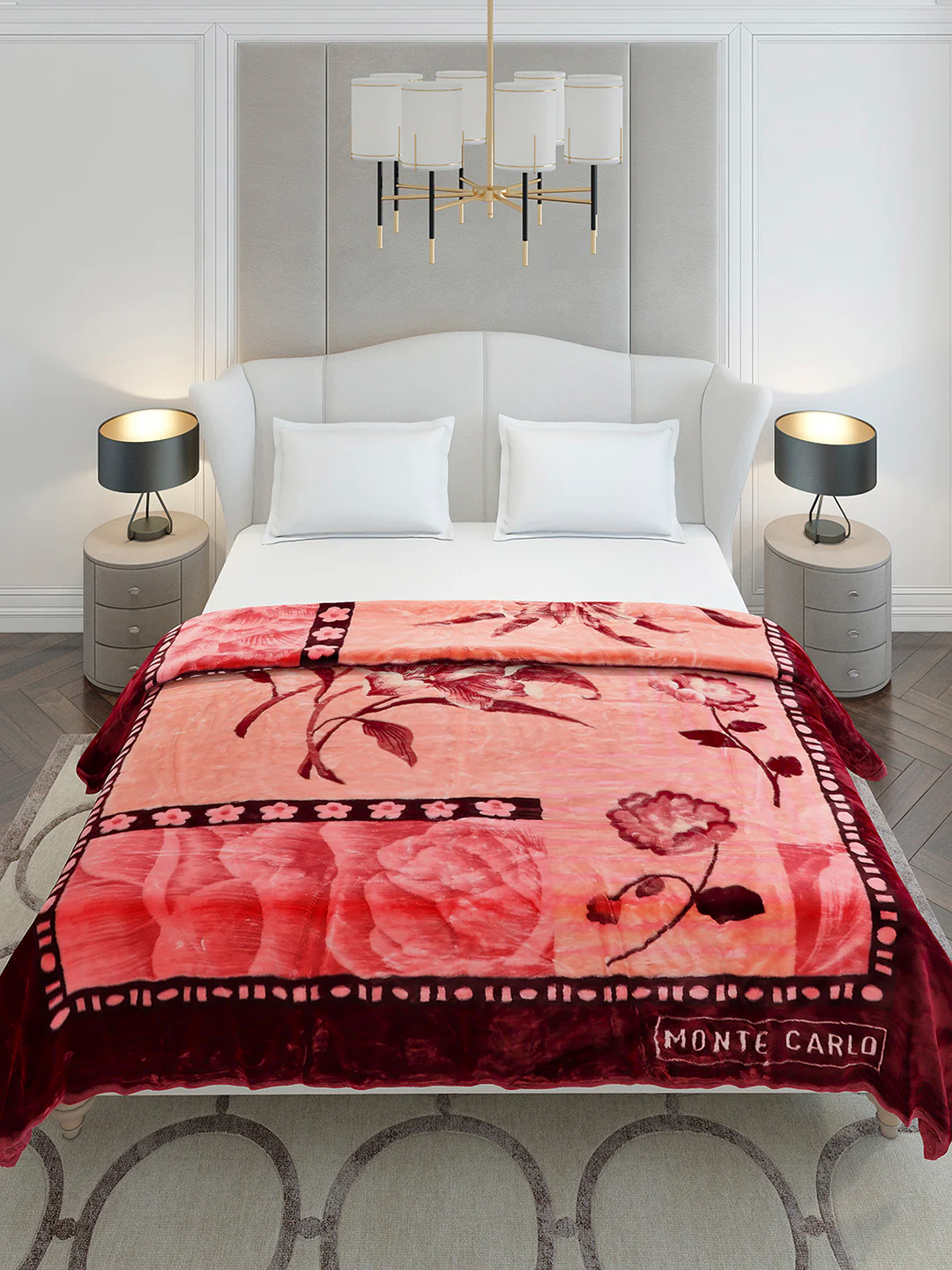 Printed Double Bed 2 Ply, 852 GSM Blanket for Heavy Winter - (Marshal) - Image 3