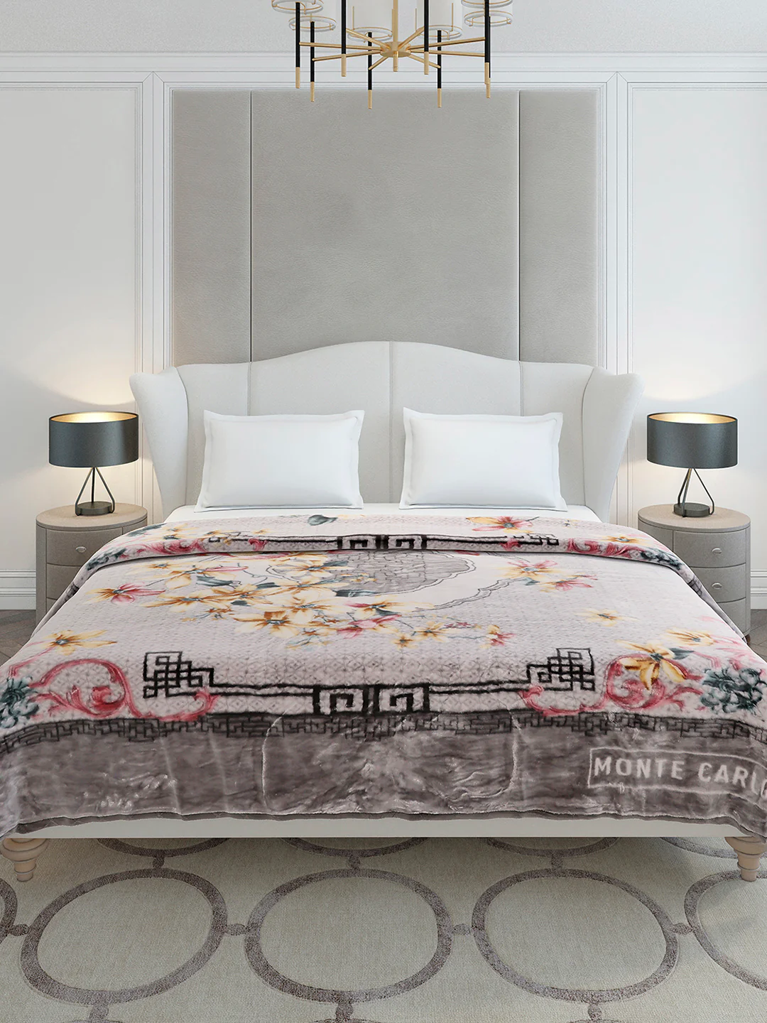 Printed Double Bed 2 Ply, 852 GSM Blanket for Heavy Winter - (Marshal) - Image 2