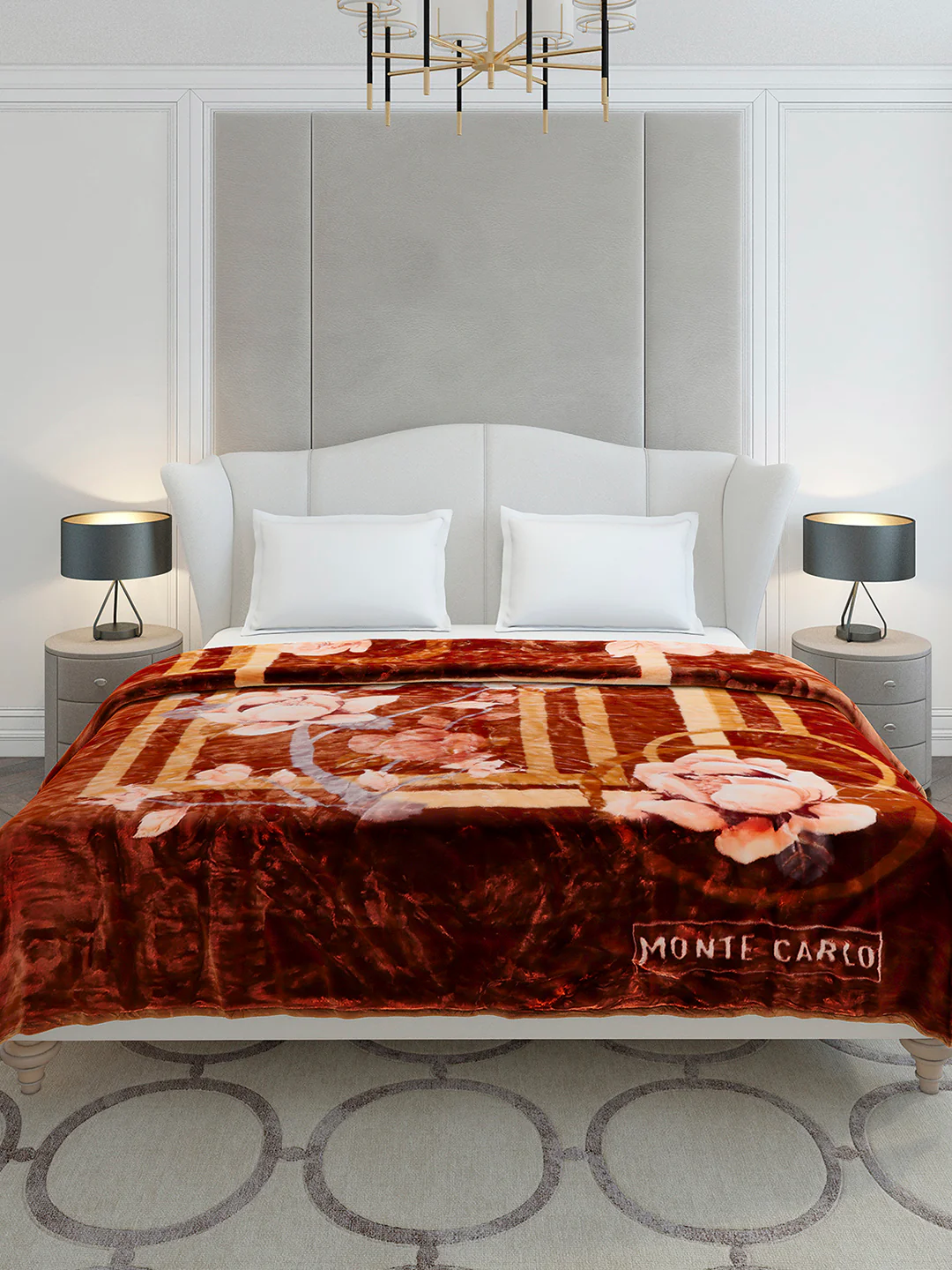 Printed Double Bed 2 Ply, 852 GSM Blanket for Heavy Winter - (Marshal) - Image 2