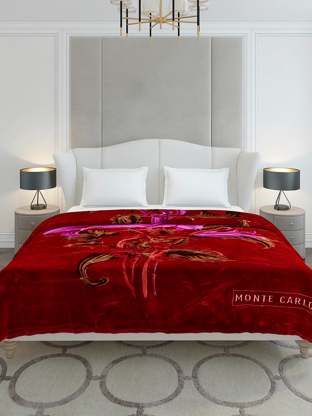 Printed Double Bed 2 Ply, 1136 GSM Blanket for Heavy Winter - (Monarch) - Image 2