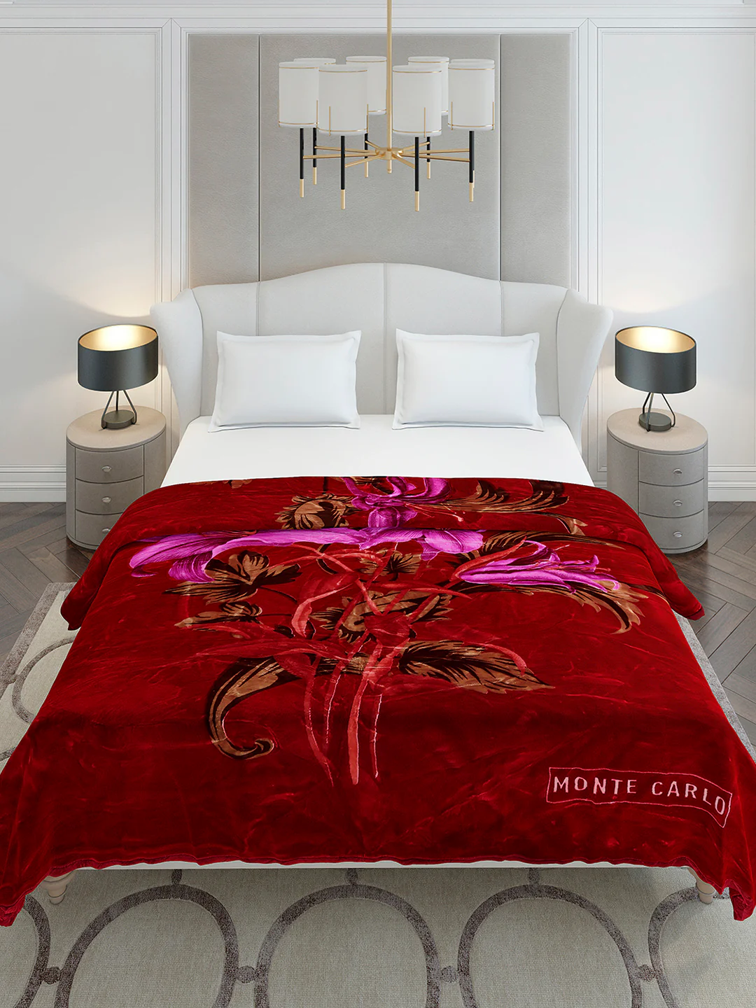 Printed Double Bed 2 Ply, 1136 GSM Blanket for Heavy Winter - (Monarch) - Image 3