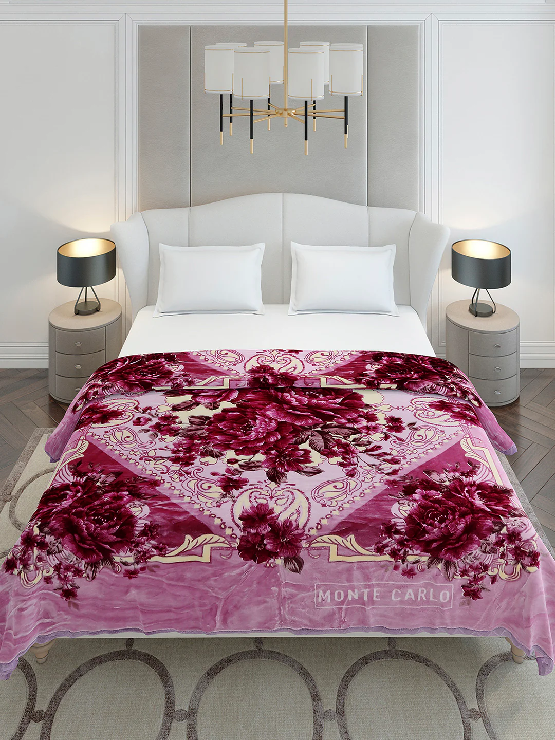 Printed Double Bed 2 Ply, 1136 GSM Blanket for Heavy Winter - (Monarch) - Image 3