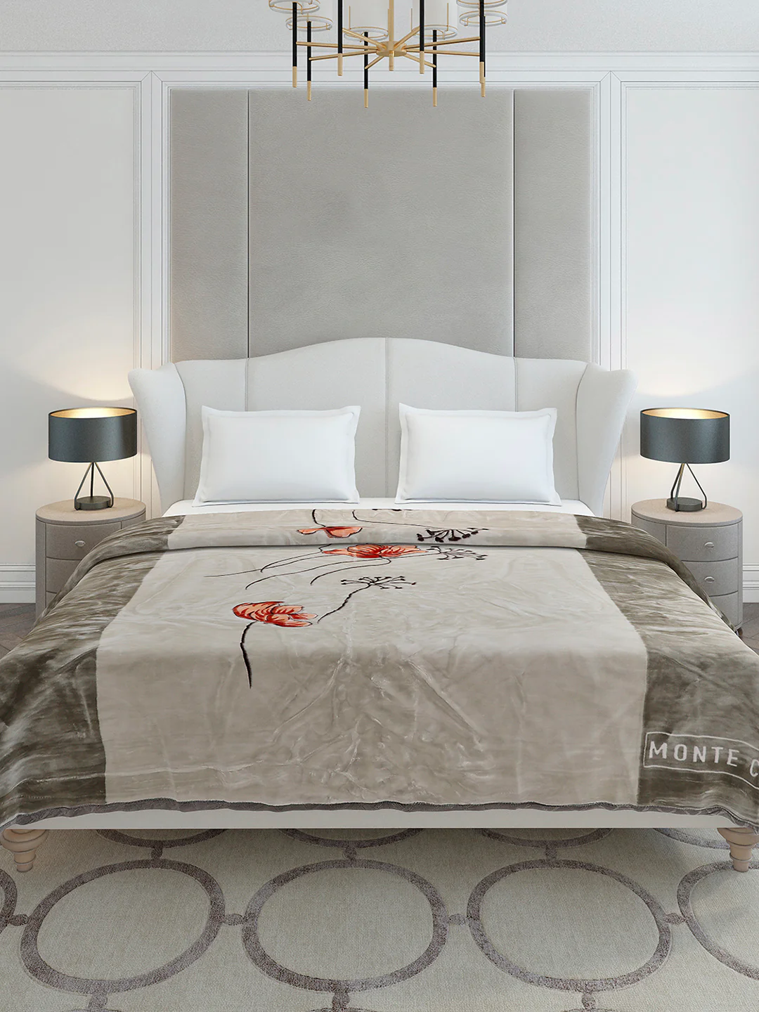 Printed Double Bed 2 Ply, 1136 GSM Blanket for Heavy Winter - (Monarch) - Image 2