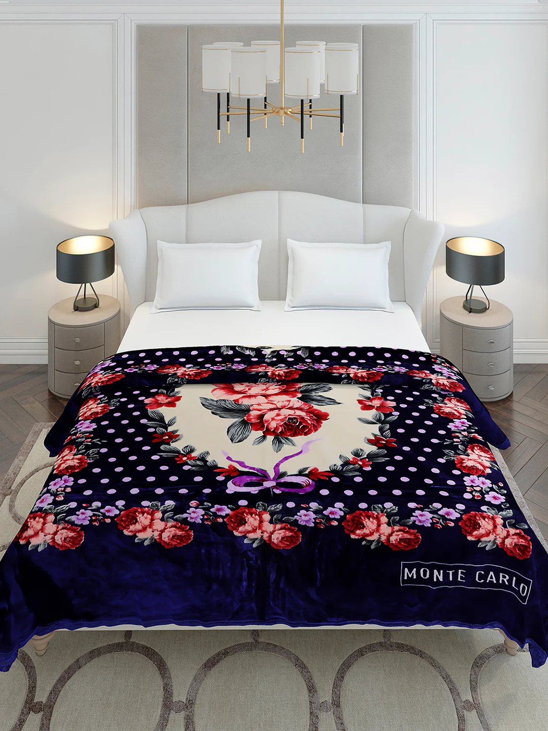 Printed Double Bed 2 Ply, 1136 GSM Blanket for Heavy Winter - (Monarch) - Image 3