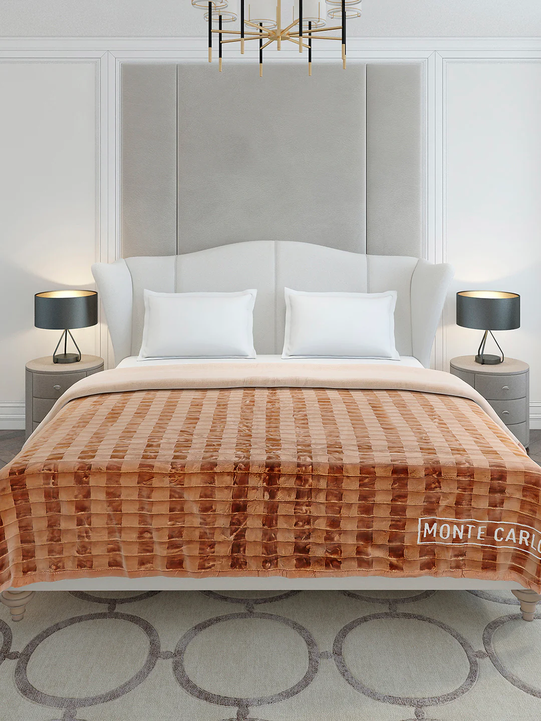 Printed Double Bed 2 Ply, 720 GSM Blanket for Heavy Winter - (Vibe Tribe) - Image 2