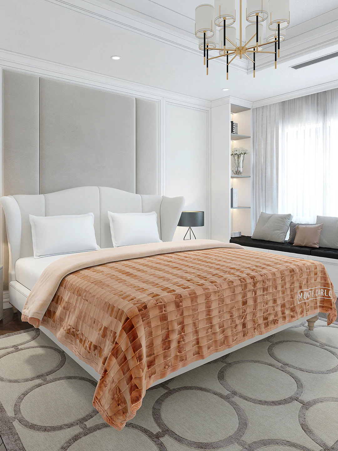 Printed Double Bed 2 Ply, 720 GSM Blanket for Heavy Winter - (Vibe Tribe) - Image 4