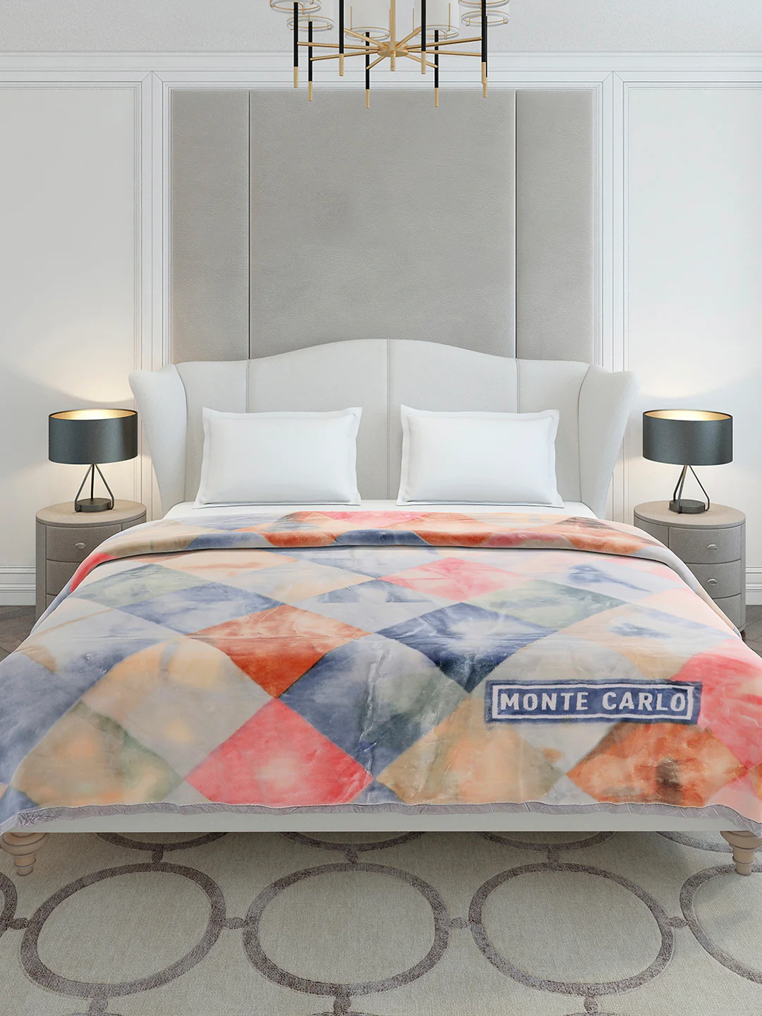 Printed Double Bed 2 Ply, 909 GSM Embossed Blanket for Heavy Winter - (Vista Plus) - Image 2