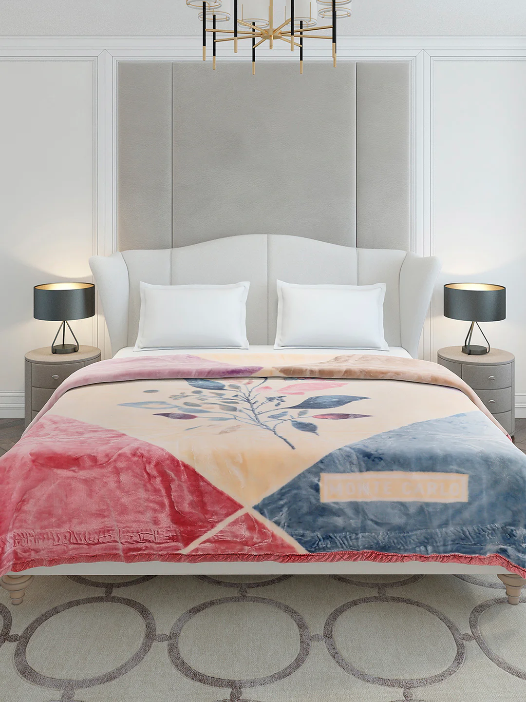 Printed Double Bed 2 Ply, 909 GSM Embossed Blanket for Heavy Winter - (Vista Plus) - Image 2