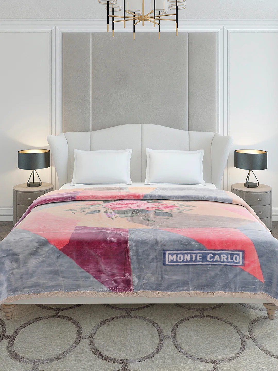 Printed Double Bed 2 Ply, 909 GSM Embossed Blanket for Heavy Winter - (Vista Plus) - Image 2