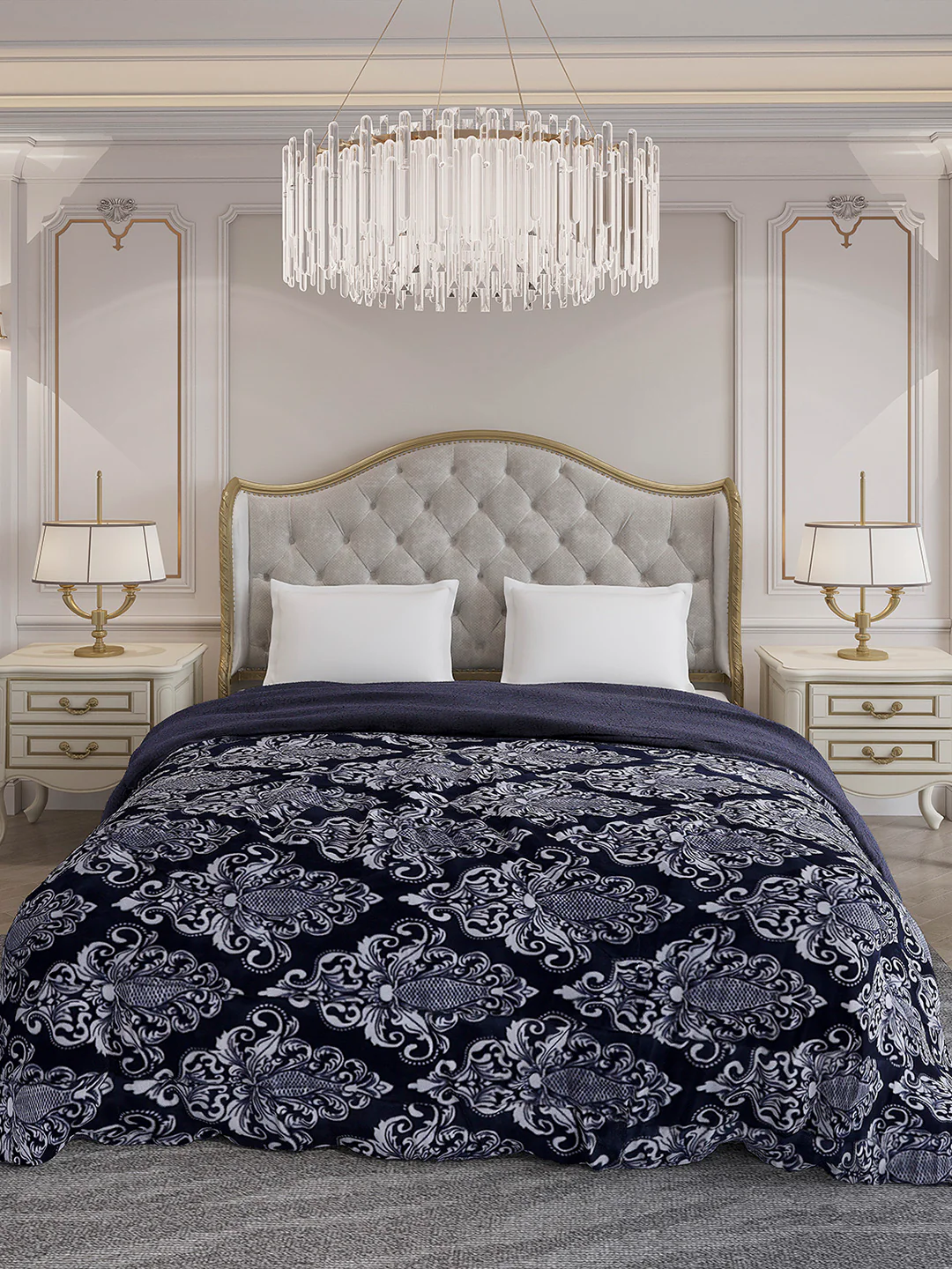 Printed Double Bed 210 GSM Comforter for Mild Winter (Nixie), Weight 729 gm - Image 2
